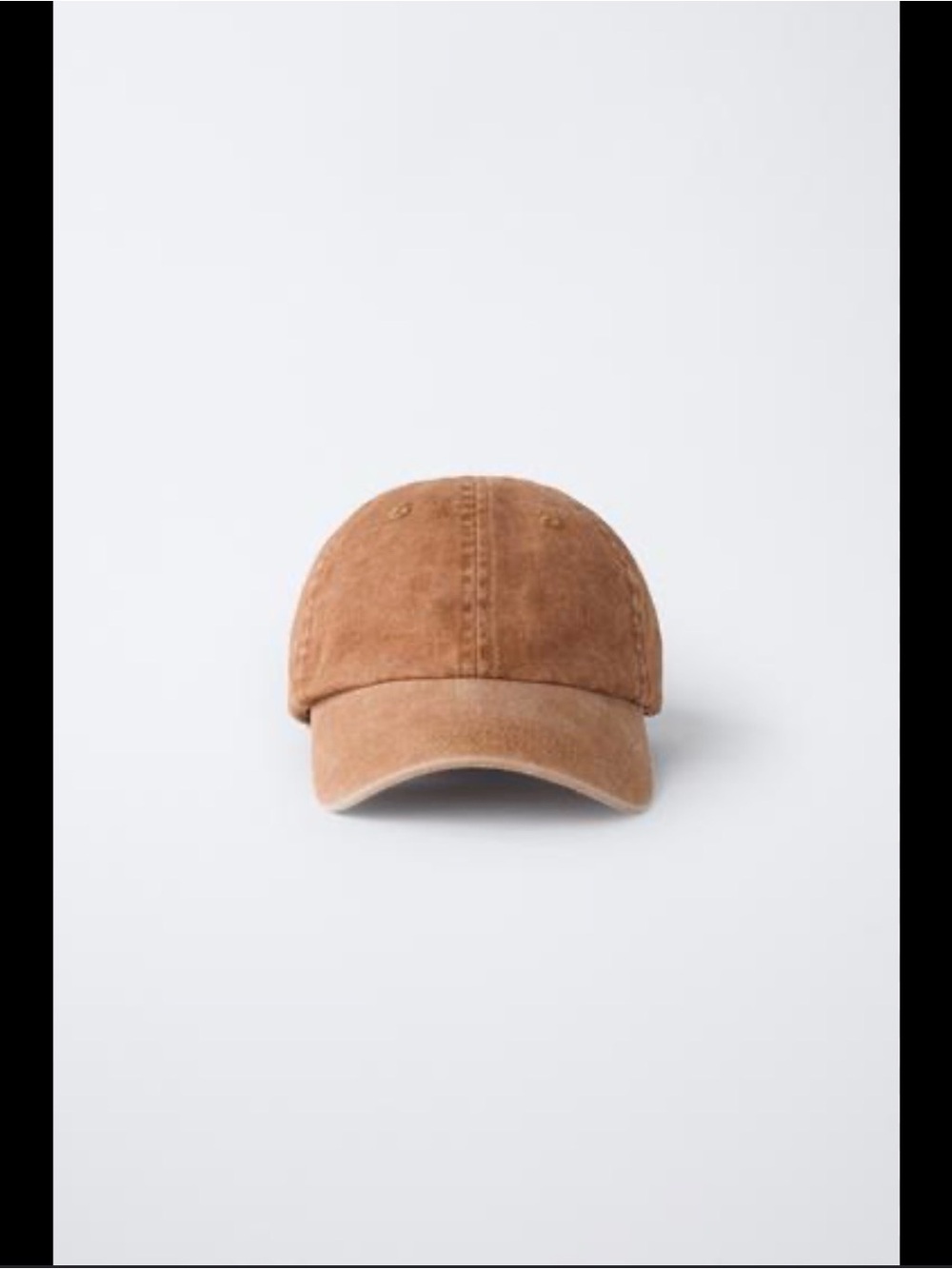Zara Kids Classic Rust Cotton Baseball Cap One Size